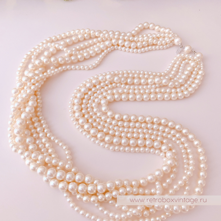 MARVELLA Ожерелье «Жемчужные каскады» шесть нитей