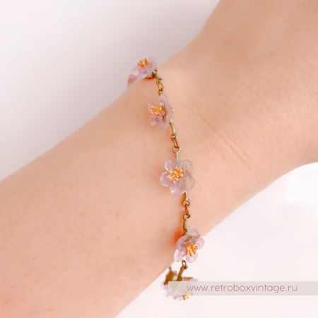 MICHAEL MICHAUD Браслет «Нежная весна: цветущий персик»