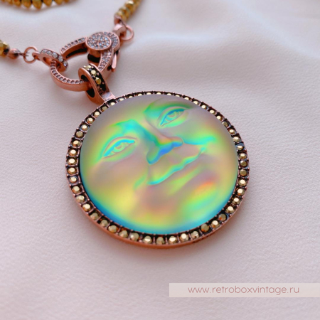 KIRKS FOLLY Кольцо «Лунная нимфа: хамелеон радуга»