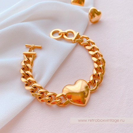UVELINA Браслет-цепь "Золотое сердце"