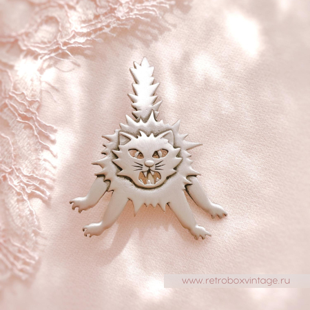 JJ / JONET JEWELRY Брошь «Шипящая кошка»