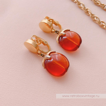 TRIFARI Комплект «Водопад: чайный в золоте»