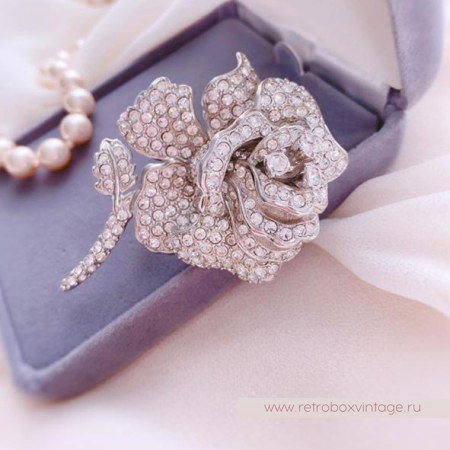 NOLAN MILLER Брошь «Кристальная роза»