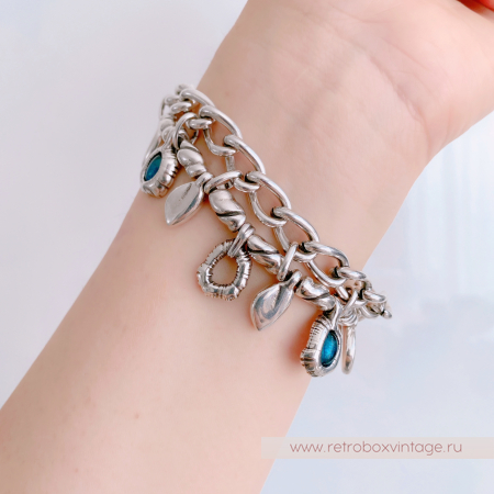 CICLON Браслет-цепь «Дыхание океана» Lobella муранское стекло