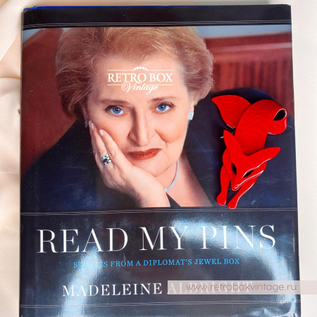 LEA STEIN Брошь «Красная лиса с люрексом»