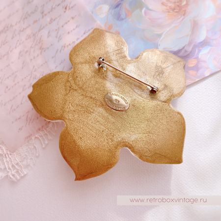 ALEXIS BITTAR Брошь "Цветок белого жасмина"