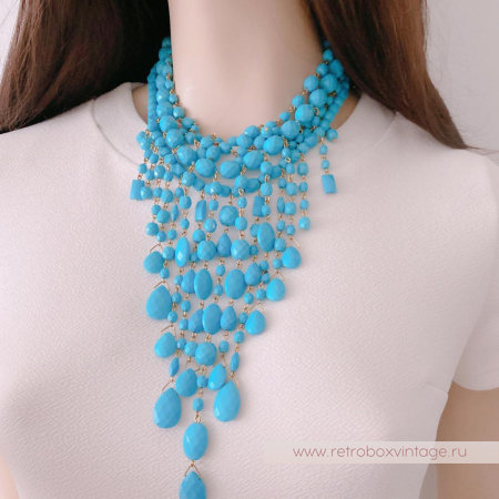 JOAN RIVERS Ожерелье «Бирюзовый водопад»