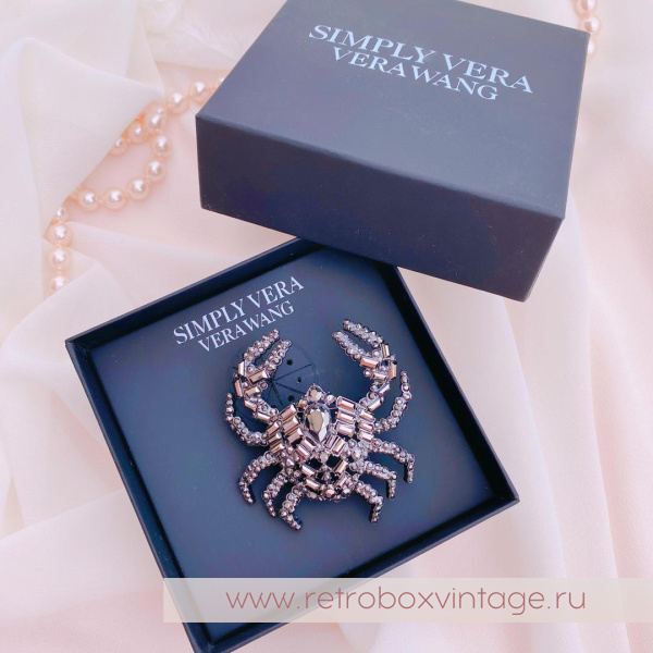 VERA WANG Брошь «Счастливый крабик»