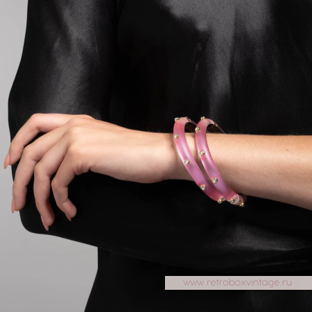 ALEXIS BITTAR Браслет "Яркие вспышки: нежная роза"