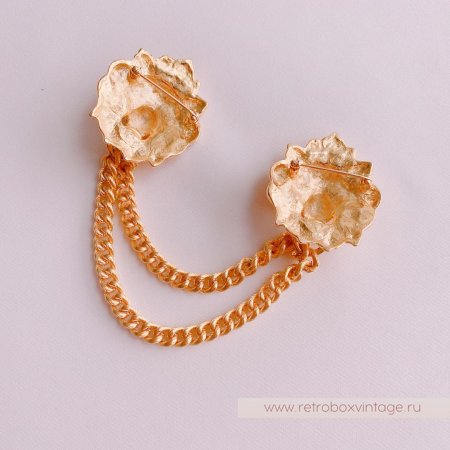 ANNE KLEIN Брошь-шатлен «Светская львица»