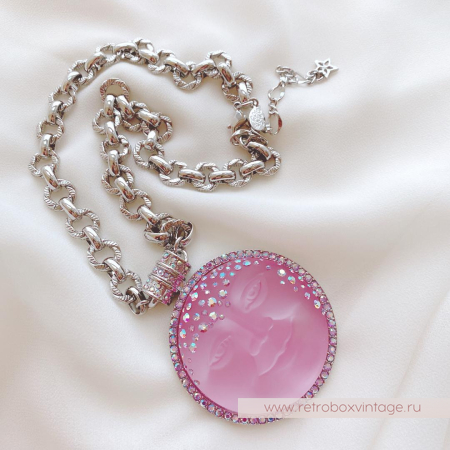 KIRKS FOLLY Ожерелье «Богиня-луна: розовая в серебре» KIRKS FOLLY Ожерелье «Богиня-луна: розовая в серебре»