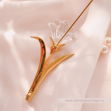 SWAROVSKI Брошь "Хрустальная лилия" Коллекция Crystal Memories