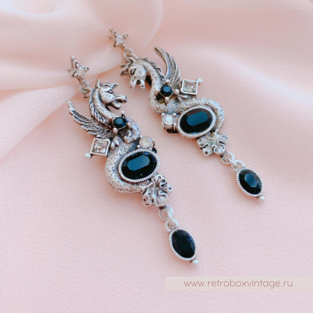 SWEET ROMANCE Серьги «Хранители: серебро»