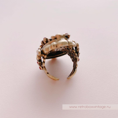 SWEET ROMANCE Кольцо «Вечная любовь: гранатовое стекло»