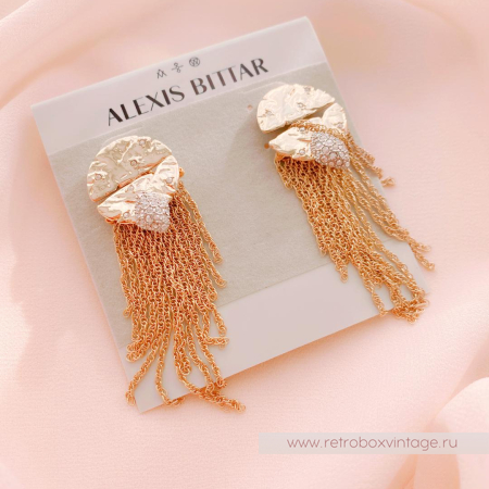 ALEXIS BITTAR Комплект «Полет кометы» кулон на цепочке и серьги