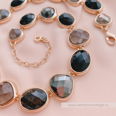 ANNE KLEIN Ожерелье «Морские камушки: сила ночи»