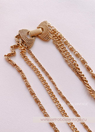 GOLDETTE Ожерелье «Афродита: изумрудная инталия»