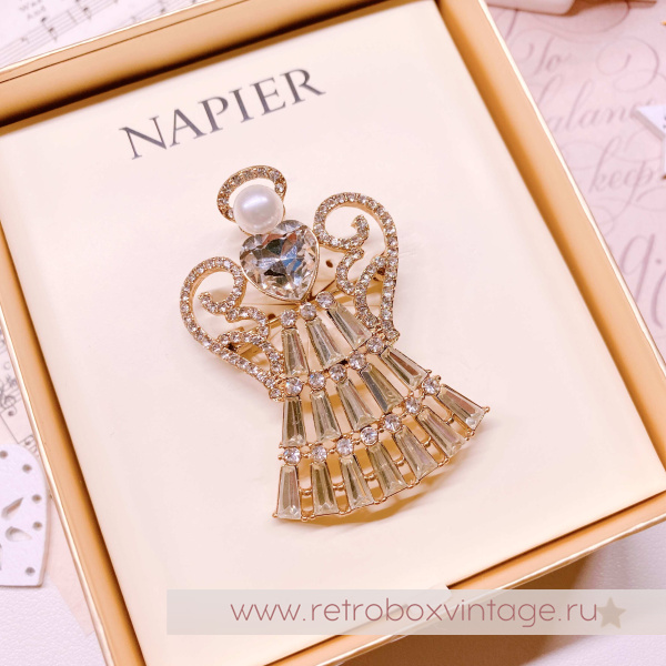 NAPIER Брошь "Рождественский ангел"