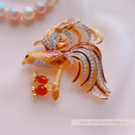 NOLAN MILLER Брошь «Птица Феникс»