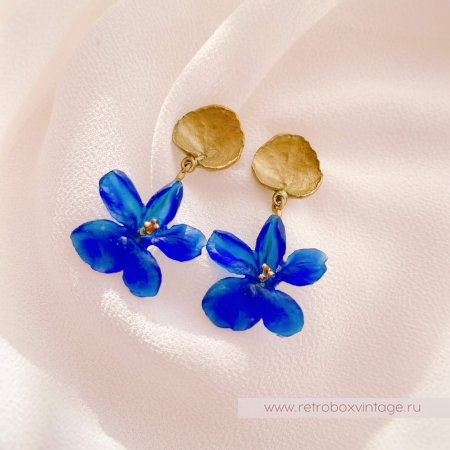 MICHAEL MICHAUD Серьги "Дикие фиалки"