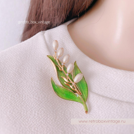 MONET Брошь «Майский ландыш»