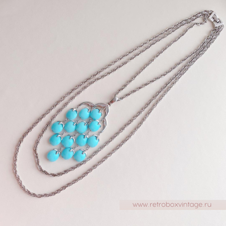 TRIFARI Ожерелье «Водопад: белый в золоте и белой эмали»