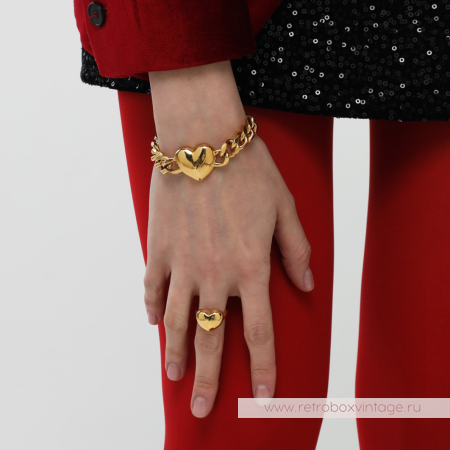 UVELINA Браслет-цепь "Золотое сердце"