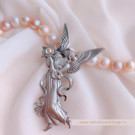 JJ / JONET JEWELRY Брошь «Ангел утренней звезды: серебро»