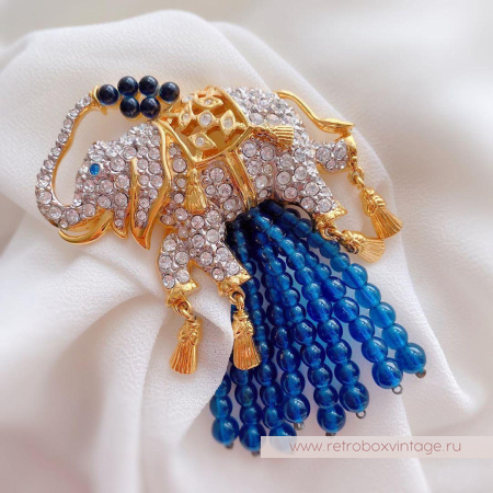 AVON / ELIZABETH TAYLOR Брошь «Купание слона»