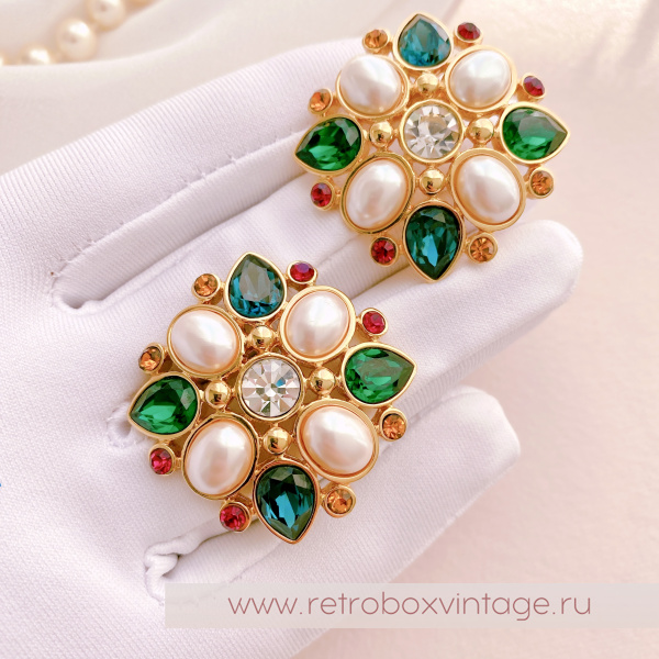 MONET Серьги «Мальтийская мозаика»