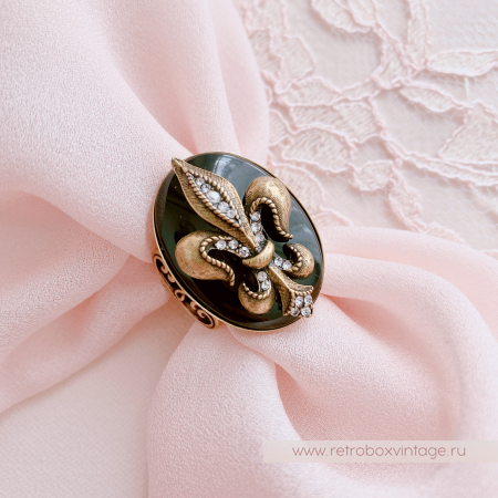 SWEET ROMANCE Кольцо «Королевская лилия - флер де лис» бронза