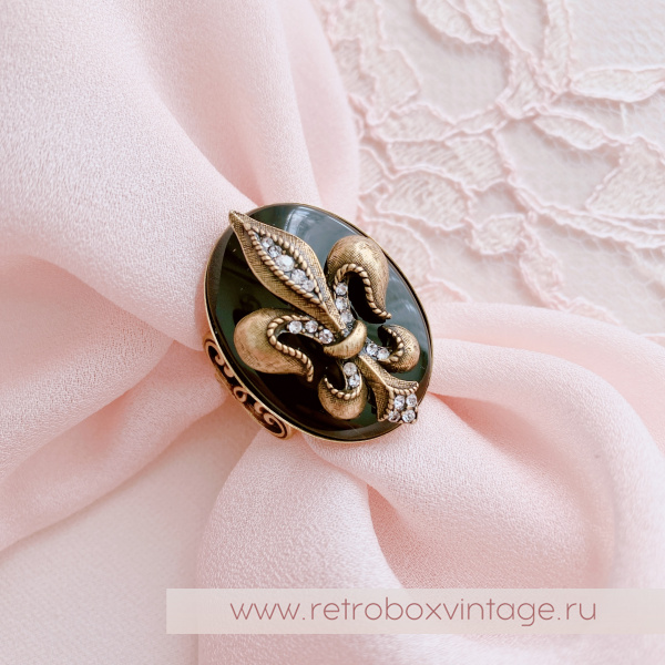 SWEET ROMANCE Кольцо «Королевская лилия - флер де лис» бронза