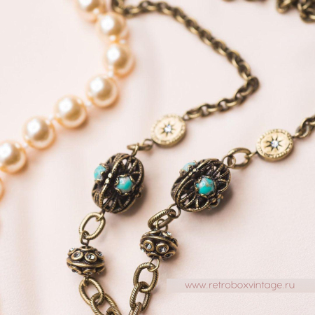 SWEET ROMANCE Ожерелье «Богиня: круглая инталия аметист» с кисточкой SWEET ROMANCE Ожерелье «Богиня: круглая инталия аметист» с кисточкой