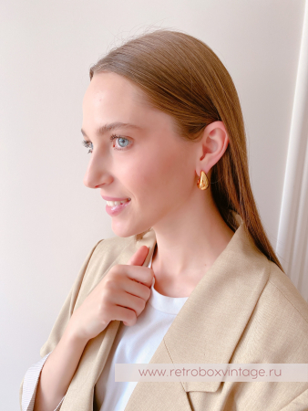 TALBOTS Серьги "Золотые капли"