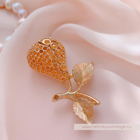 NAPIER Брошь «Золотистая груша»