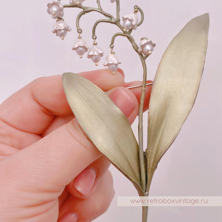 MICHAEL MICHAUD Брошь «Майский ландыш эксклюзив»