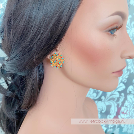 CINER Клипсы «Летний день с капельками бирюзы»