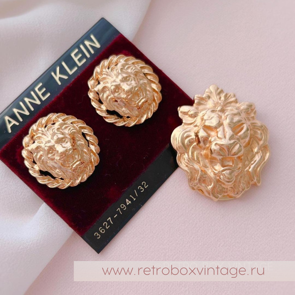 ANNE KLEIN Серьги-гвоздики "Золотые львы: круглые со жгутиками" ANNE KLEIN Серьги-гвоздики "Золотые львы: круглые со жгутиками"