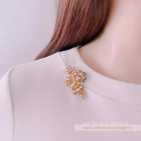 MMA Брошь-кулон «Букет лилий»