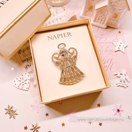 NAPIER Брошь "Рождественский ангел"