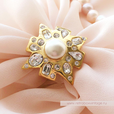 KJL / KENNETH J LANE Кольцо «Мальтийский жемчужный крест»