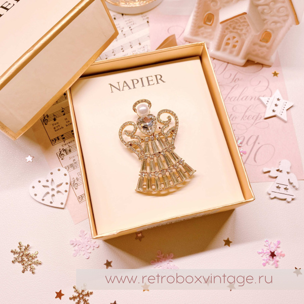 NAPIER Брошь "Рождественский ангел"