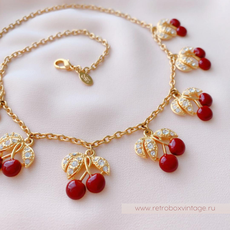 JOAN RIVERS Комплект «Спелая вишня» колье и серьги