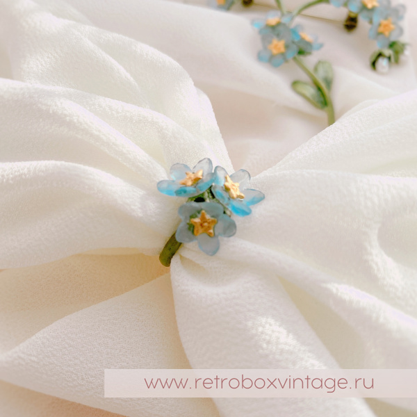 MICHAEL MICHAUD Кольцо "Три голубых незабудки"