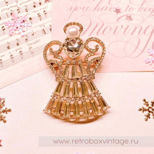 NAPIER Брошь "Рождественский ангел"