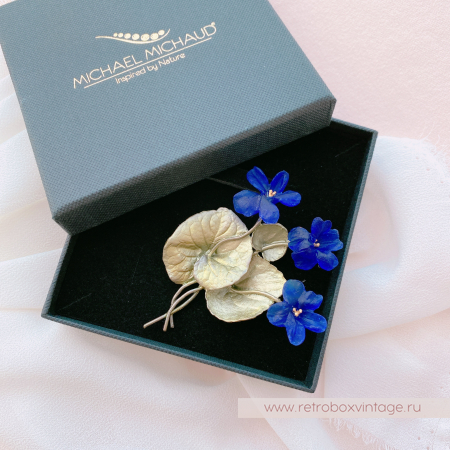 MICHAEL MICHAUD Брошь "Дикие фиалки"