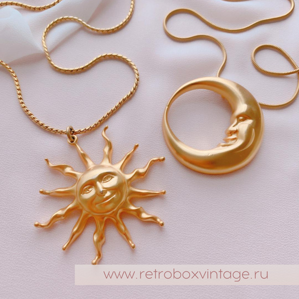 ANNE KLEIN Кулон на цепочке «Полумесяц»