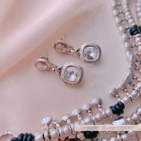 CICLON Серьги «Хрустальная классика»