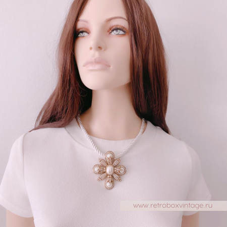 HEIDI DAUS Текстильное ожерелье шнур-корд «Элегантные чувства»