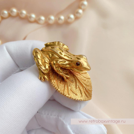 FLORENZA Брошь «Царевна-лягушка»